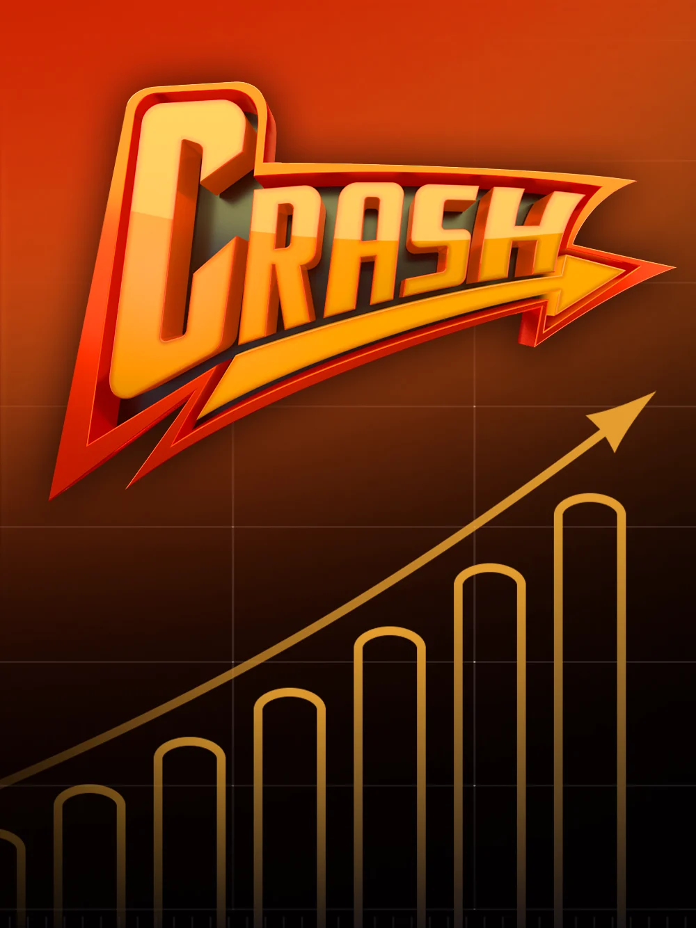 Juego crash con interfaz visual intensa y fondo oscuro.